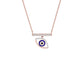 Lustrous Evil Eye Diamond Pendant 9 KT / Rose Gold