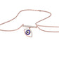 Lustrous Evil Eye Diamond Pendant 9 KT / Rose Gold
