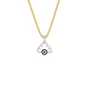 Jinx It Angle Evil Eye Diamond Pendant 9 KT / Yellow Gold