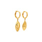 Filigree Twist Drop Gold Earrings