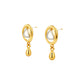 Velora Dual Drop Gold Earrings