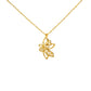 Floral Cutwork Gold Pendant