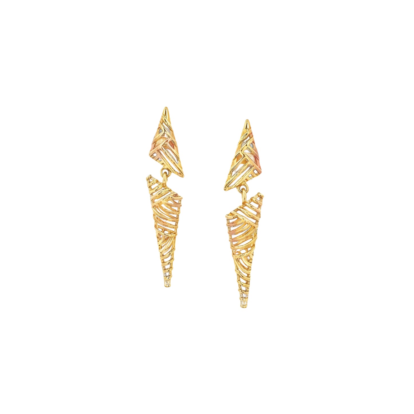 Aurex Spiral Gold Earrings