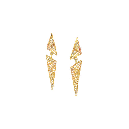 Aurex Spiral Gold Earrings