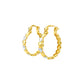 Amoura Heart Hoop Gold Earrings