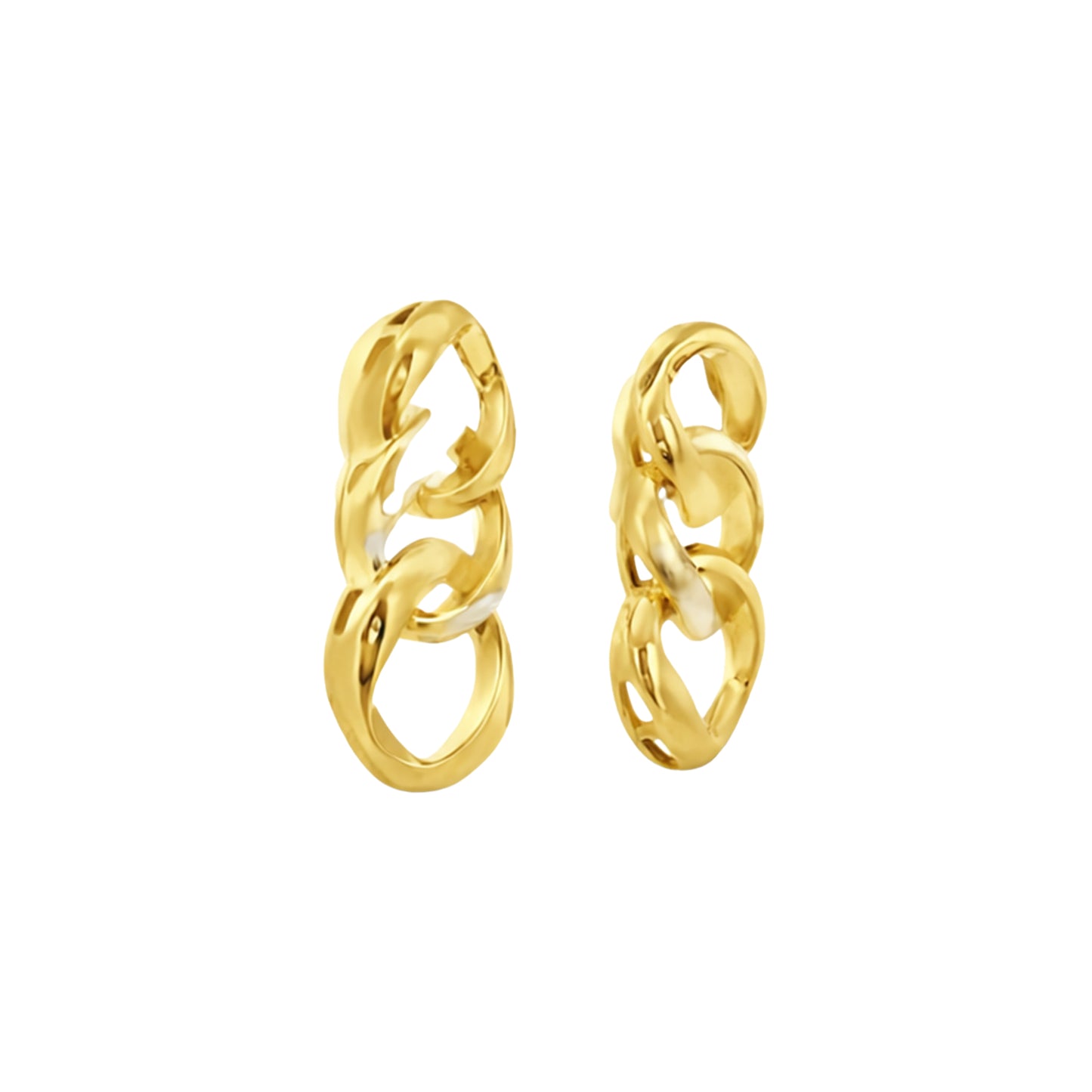 Sculptural Spiral Drop Earrings
