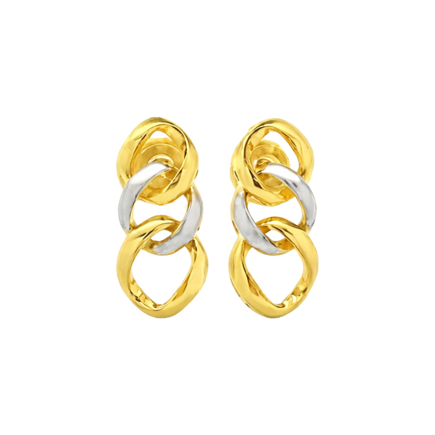 Sculptural Spiral Drop Earrings