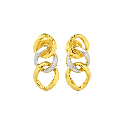 Sculptural Spiral Drop Earrings