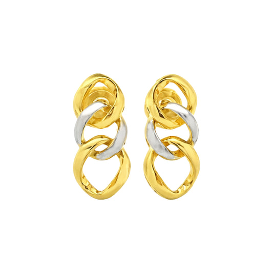 Sculptural Spiral Drop Earrings