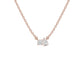 Toi et Moi Solitaire Diamond Chain Necklace