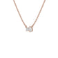 Toi et Moi Solitaire Diamond Chain Necklace