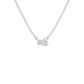 Toi et Moi Solitaire Diamond Chain Necklace