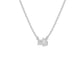 Toi et Moi Solitaire Diamond Chain Necklace