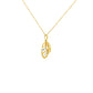 Abstract Loop Gold Pendant