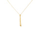 Elongated Spike Gold Pendant