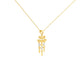 Multi-Element Gold Drop Pendant