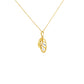 Abstract Loop Gold Pendant