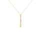 Elongated Spike Gold Pendant