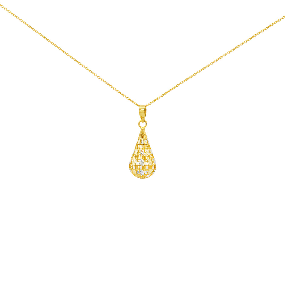 Lattice Gold Pendant