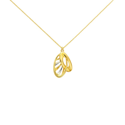 Abstract Loop Gold Pendant