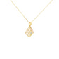 Layered Frame Illusion Gold Pendant