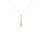 Asymmetric Taper Gold Pendant