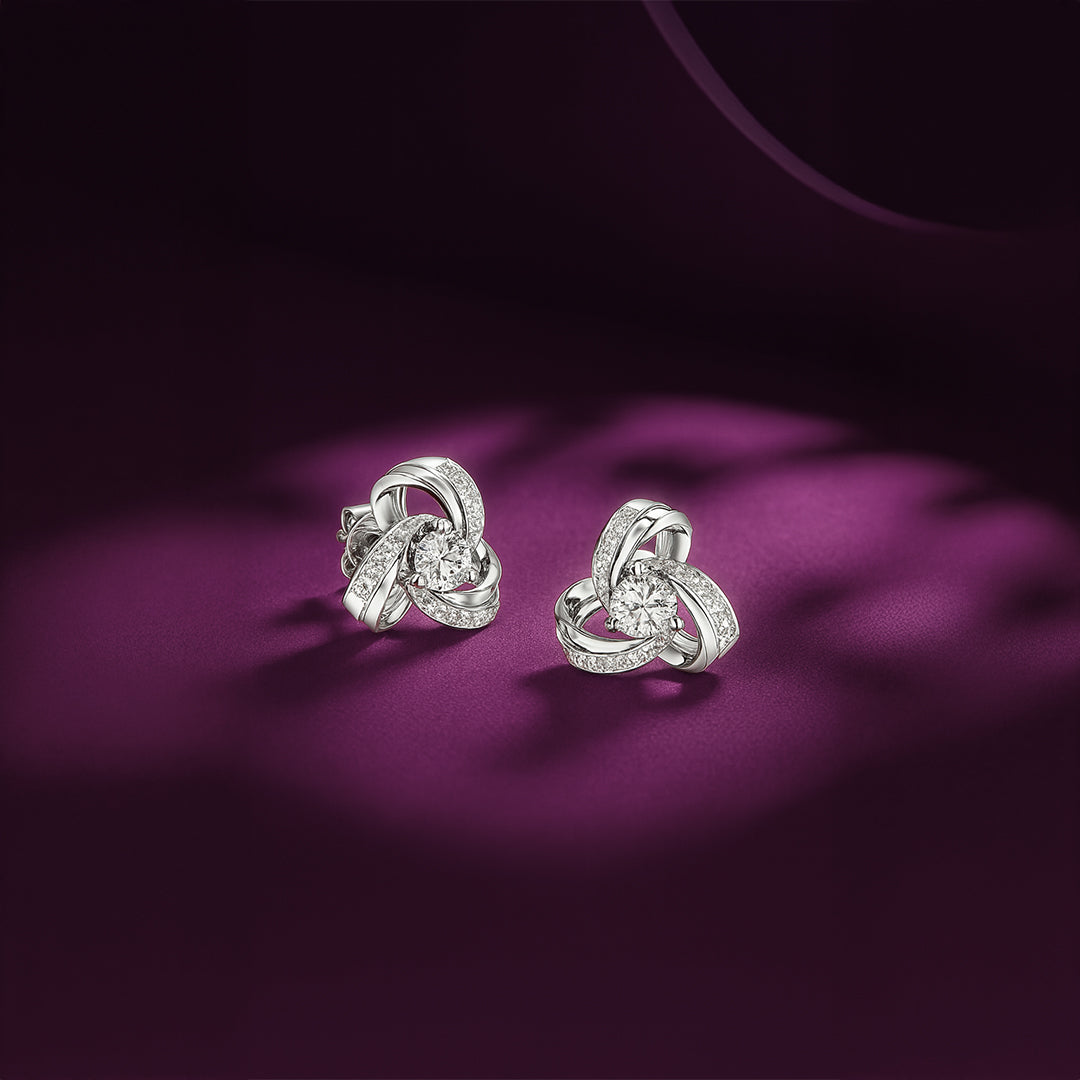 Twilight Lace Diamond Earrings