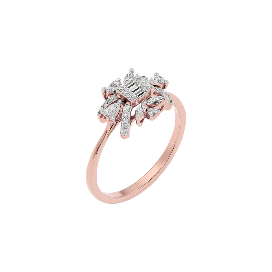 Glitter Burst Diamond Ring