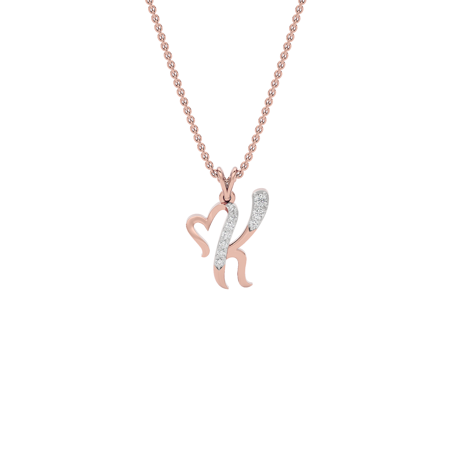 Kissable ‘K’ Diamond Pendant