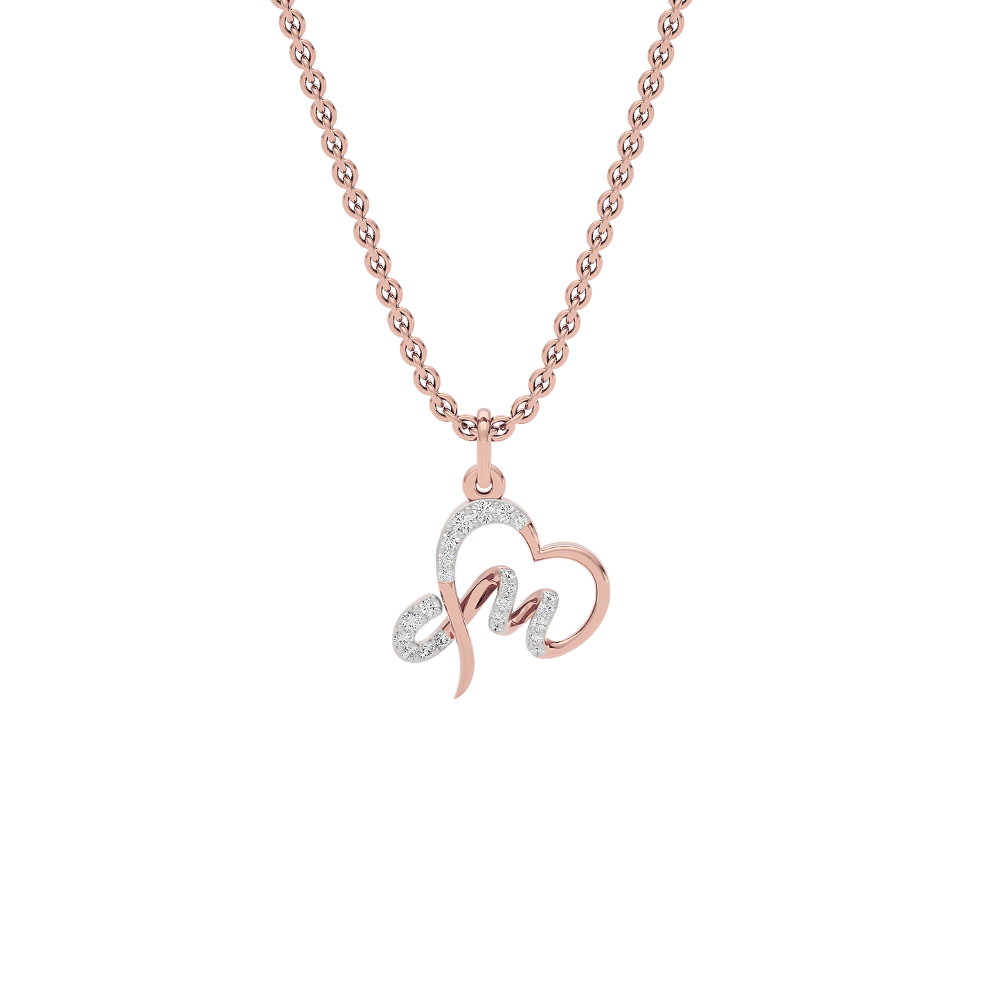 Mesmerizing ‘M’ Diamond Pendant