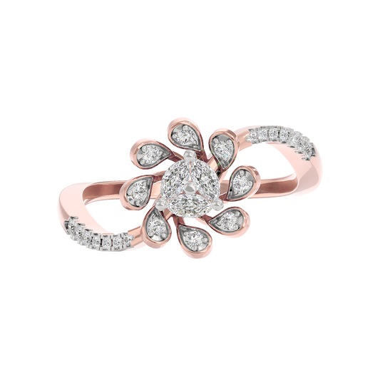 Brilliant Daisy Diamond Ring