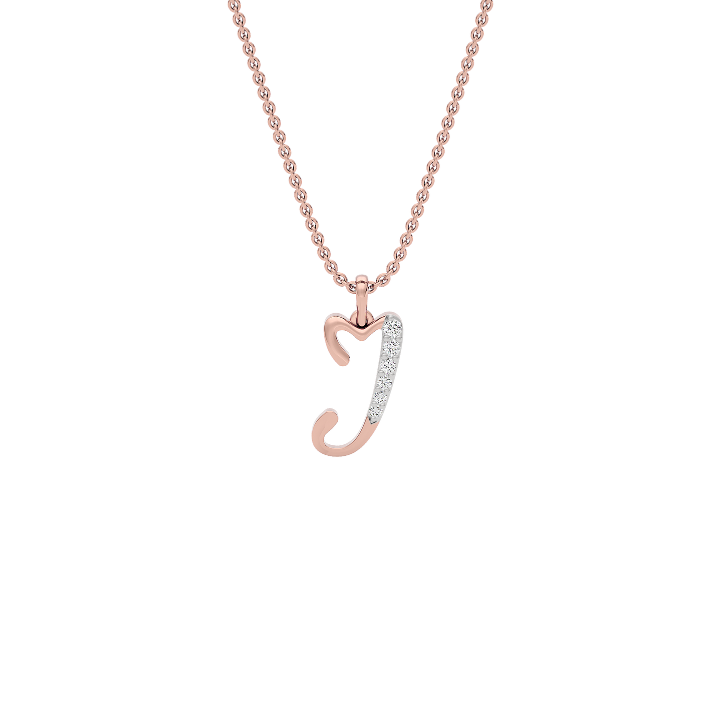 Jubliant ‘J’ Diamond Pendant