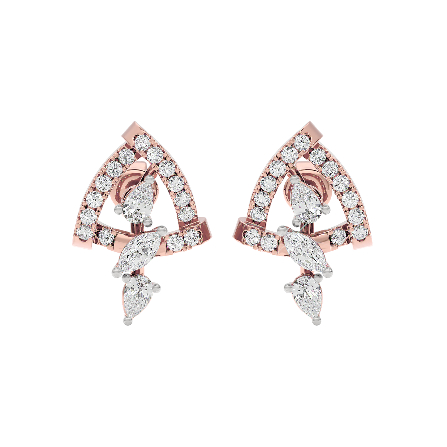 Bold Facet Diamond Earrings