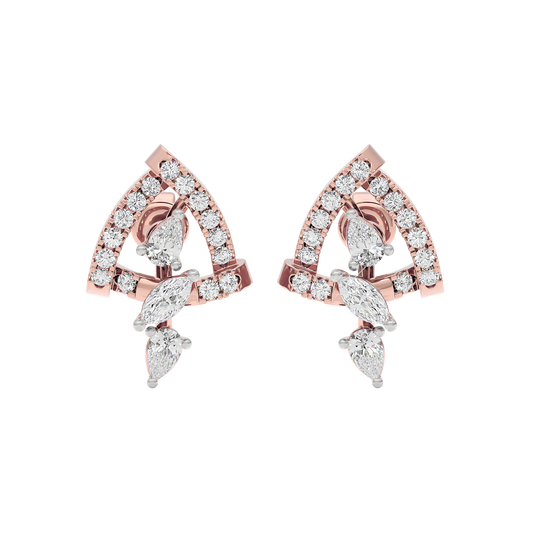 Bold Facet Diamond Earrings