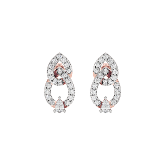 Pear Fusion Diamond Earrings