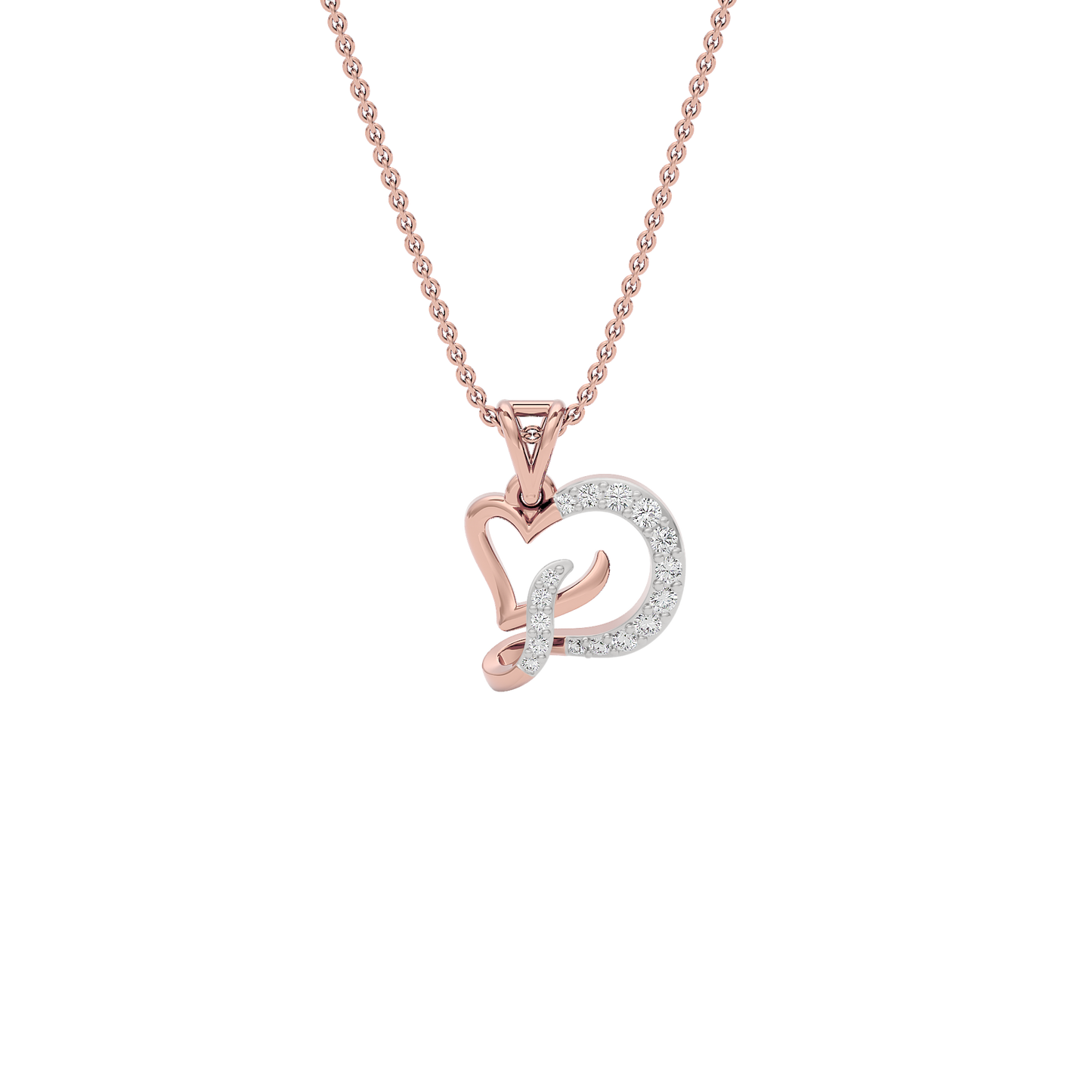 Dazzle ‘D’ Diamond Pendant