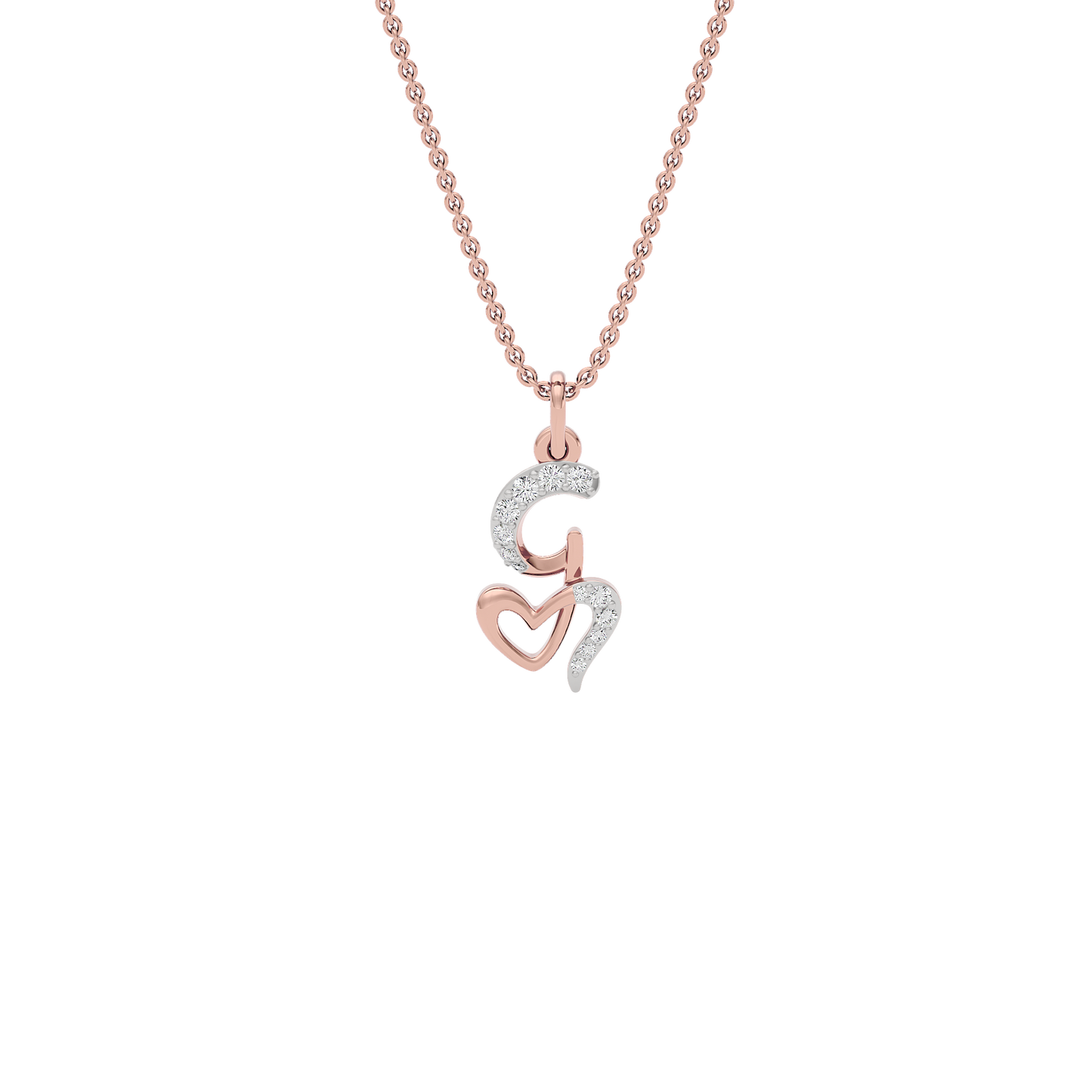 Glow-getter ‘G’ Diamond Pendant