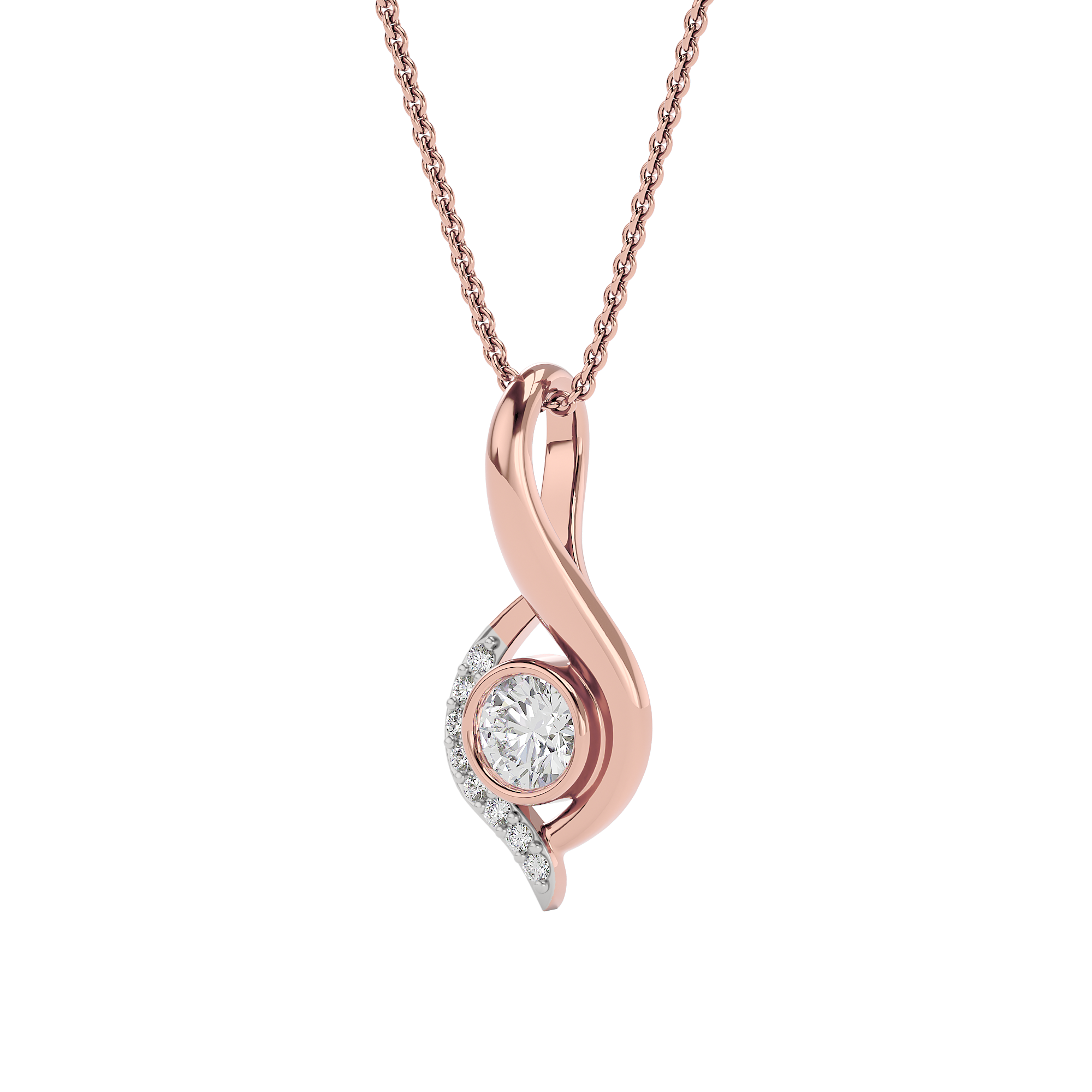 Celestial Crescendo Diamond Pendant