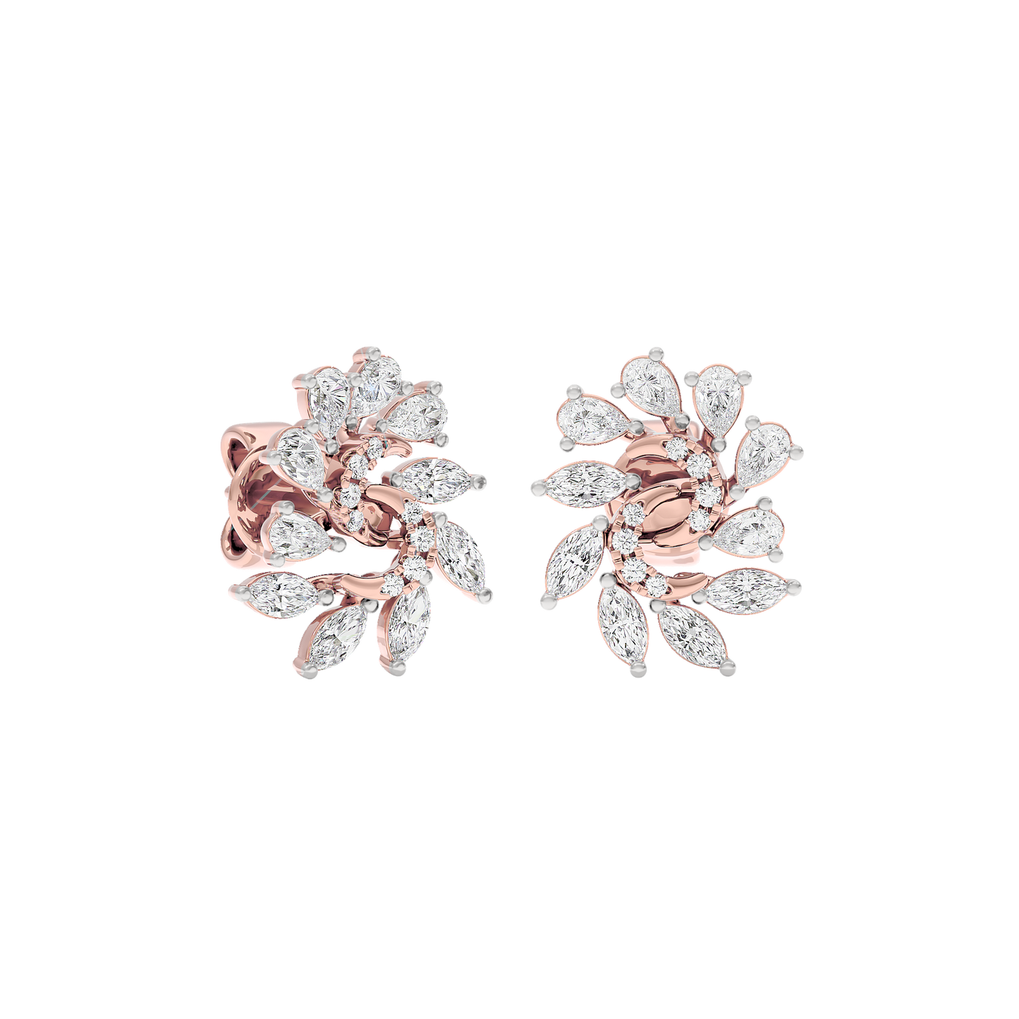 Marquise Bloom Diamond Earrings