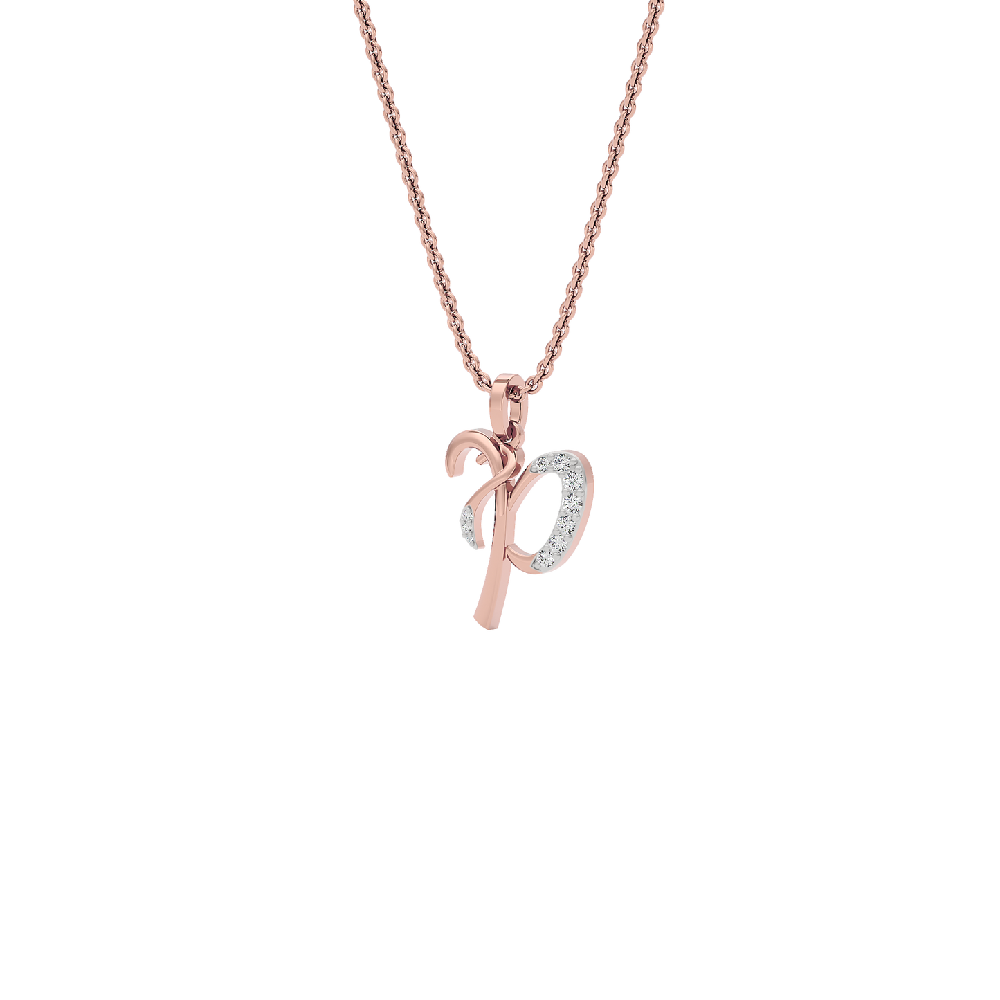 Precious ‘P’ Diamond Pendant