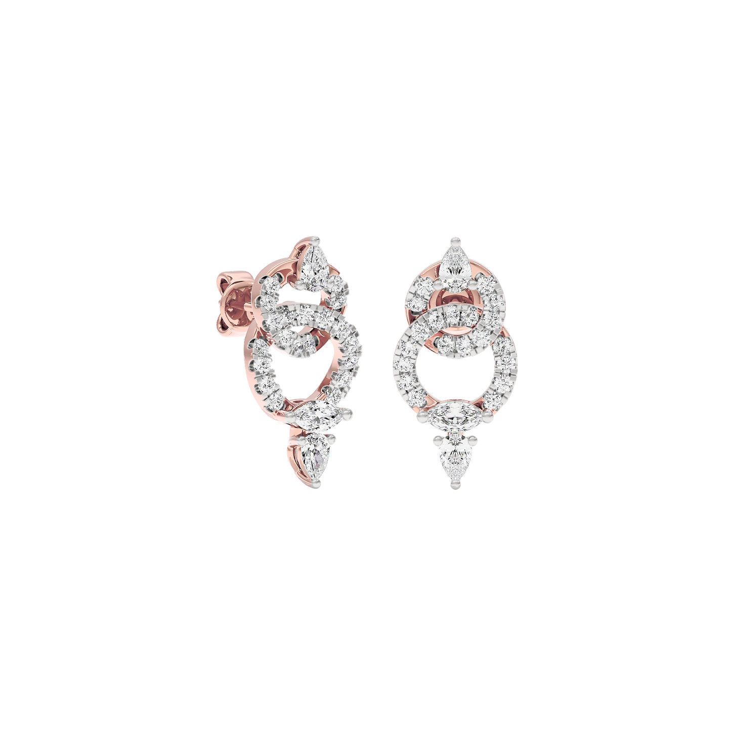 Interlaced Glow Diamond Earrings