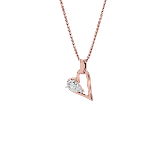 Serene Heart Diamond Pendant