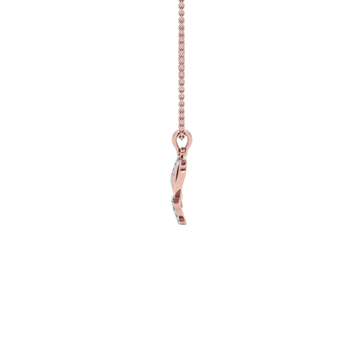 Radiant ‘R’ Diamond Pendant