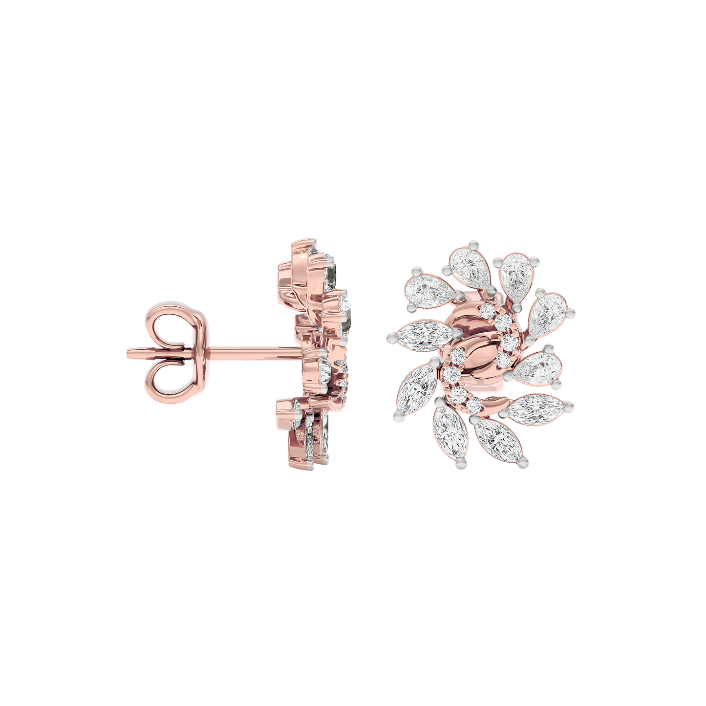 Marquise Bloom Diamond Earrings