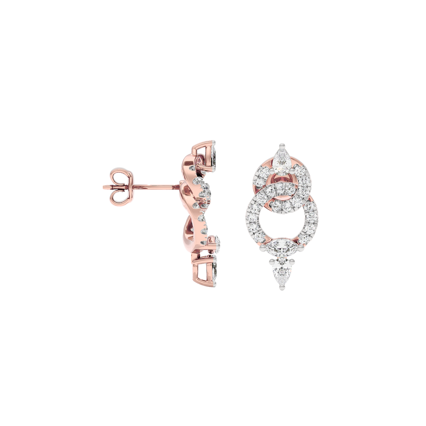 Interlaced Glow Diamond Earrings