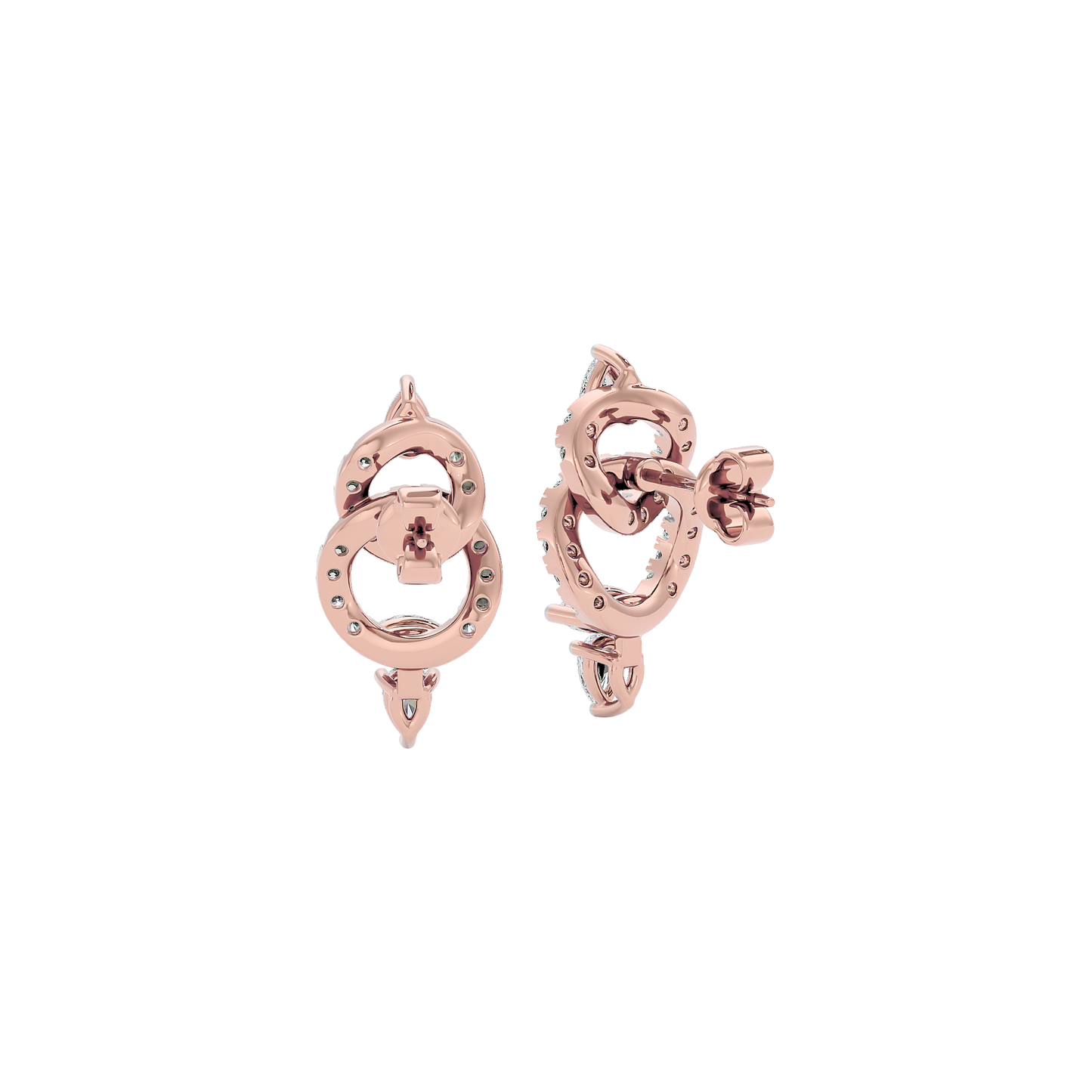 Interlaced Glow Diamond Earrings