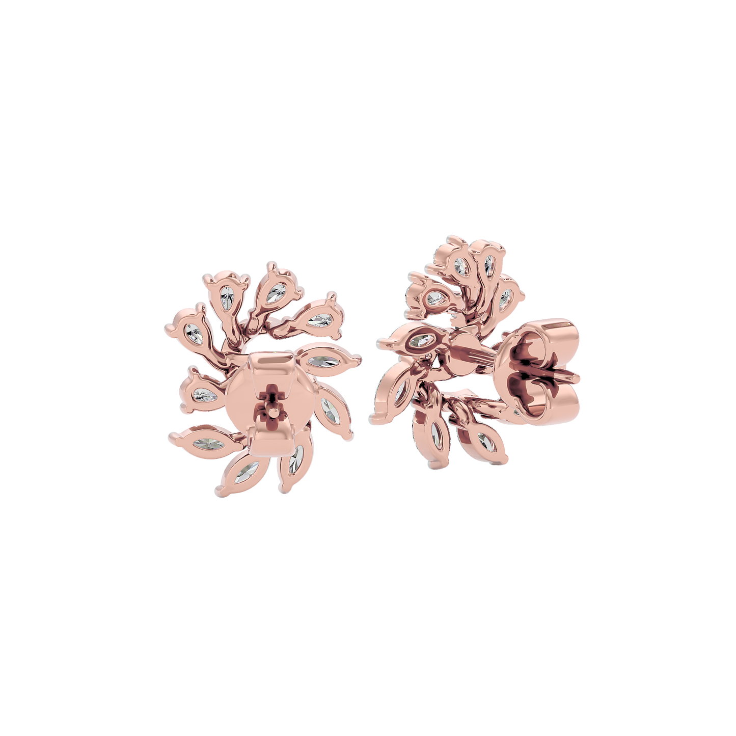 Marquise Bloom Diamond Earrings