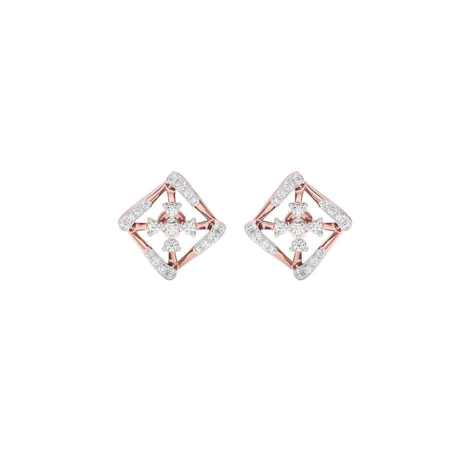 Lite Luxe Diamond Earrings 18 KT / Rose Gold