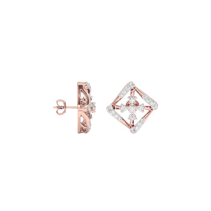 Lite Luxe Diamond Earrings 18 KT / Rose Gold