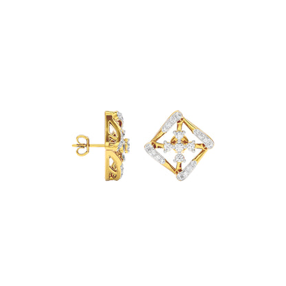 Lite Luxe Diamond Earrings 18 KT / Yellow Gold